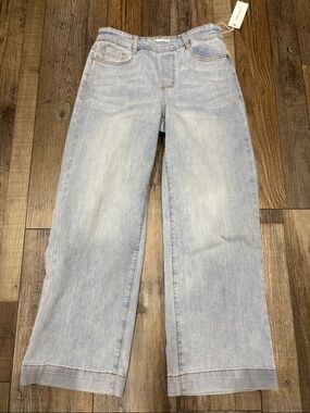 Tribal Light Blue Wide-Leg Women's Jeans